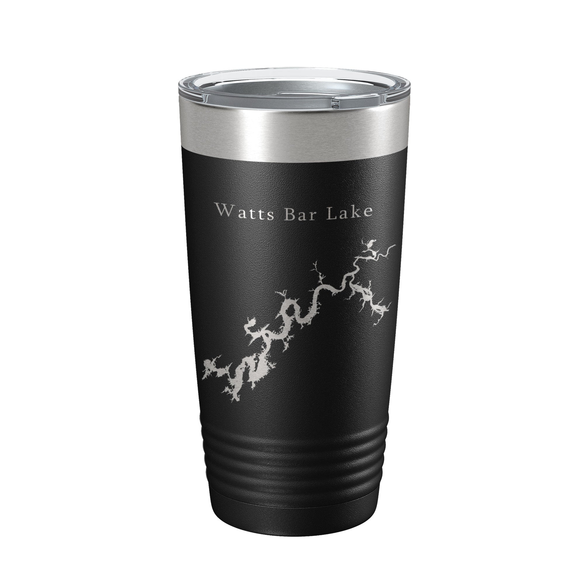 Watts Bar Lake Map Tumbler Travel Mug Insulated Laser Engraved Coffee Cup Tennessee 20 oz