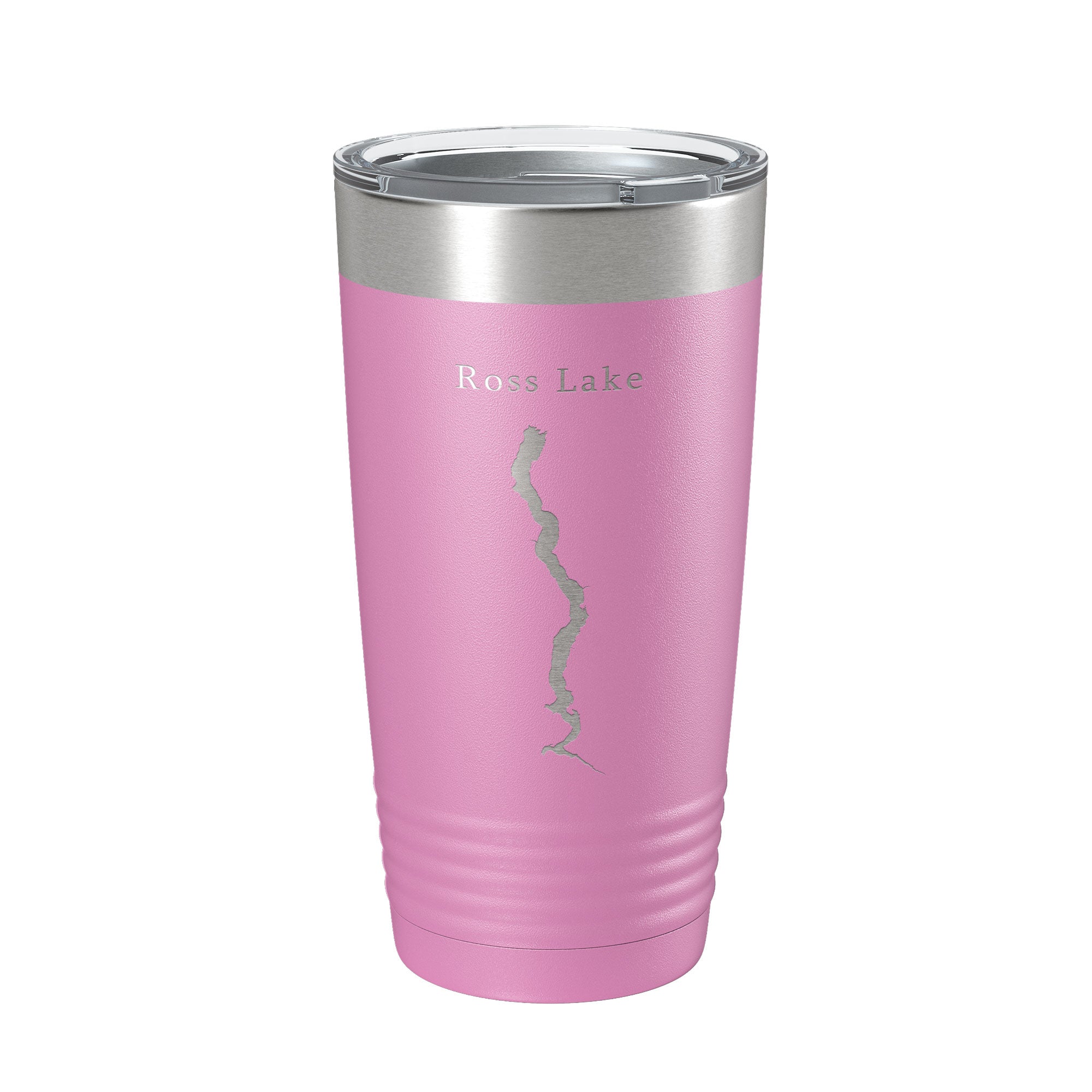 Ross Lake Map Tumbler Travel Mug Insulated Laser Engraved Coffee Cup Washington 20 oz