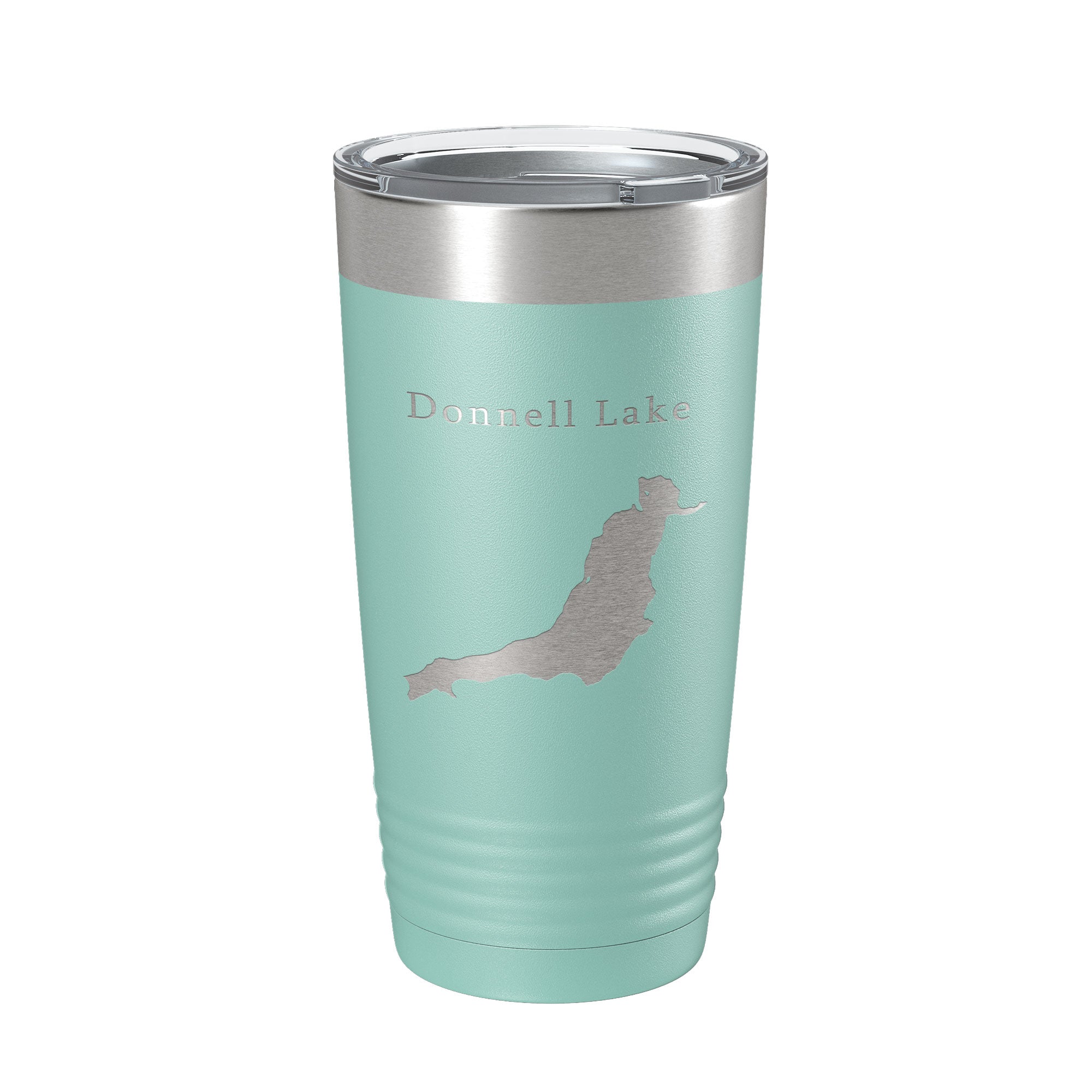 Donnell Lake Map Tumbler Travel Mug Insulated Laser Engraved Coffee Cup California 20 oz