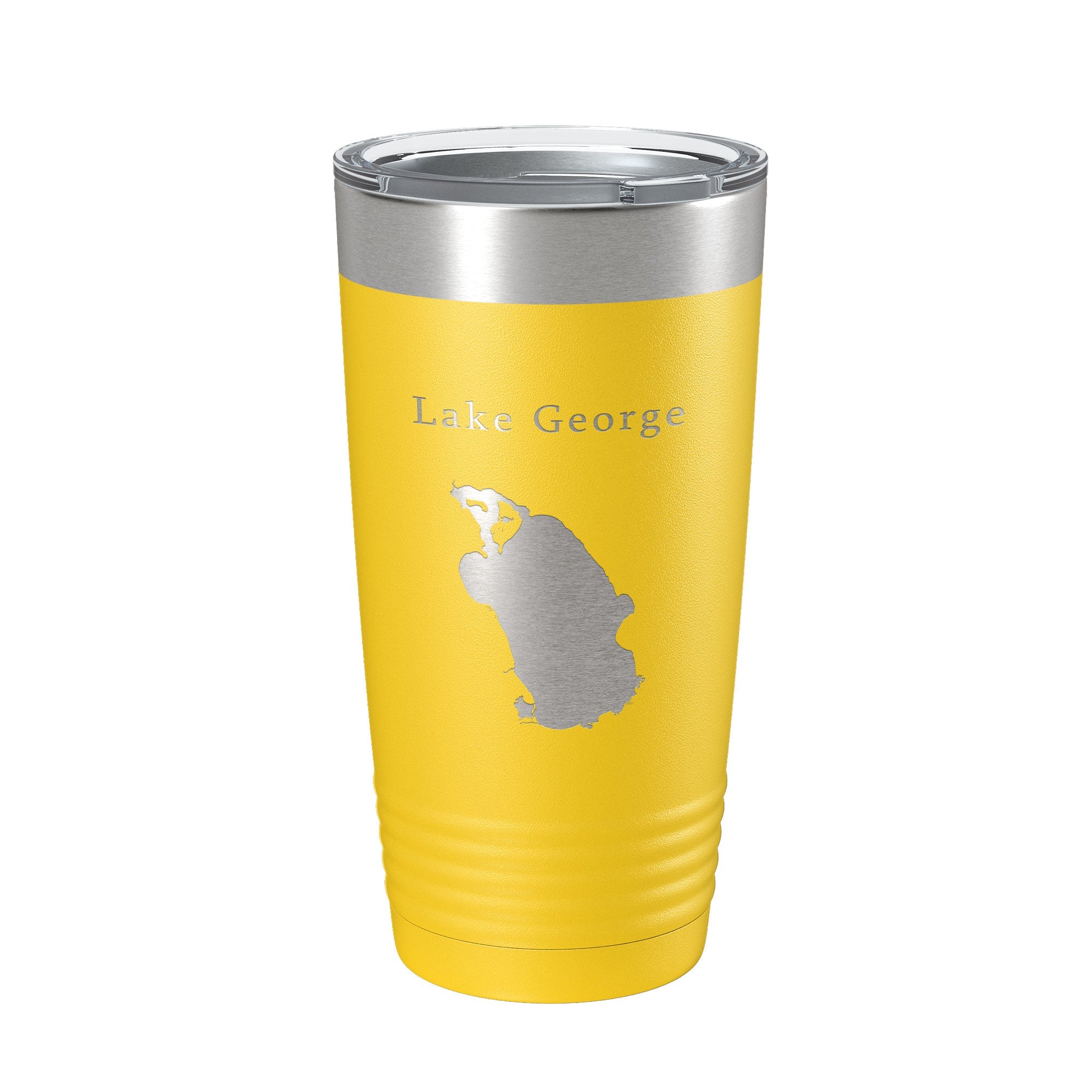 Lake George Map Tumbler Travel Mug Insulated Laser Engraved Coffee Cup Florida 20 oz