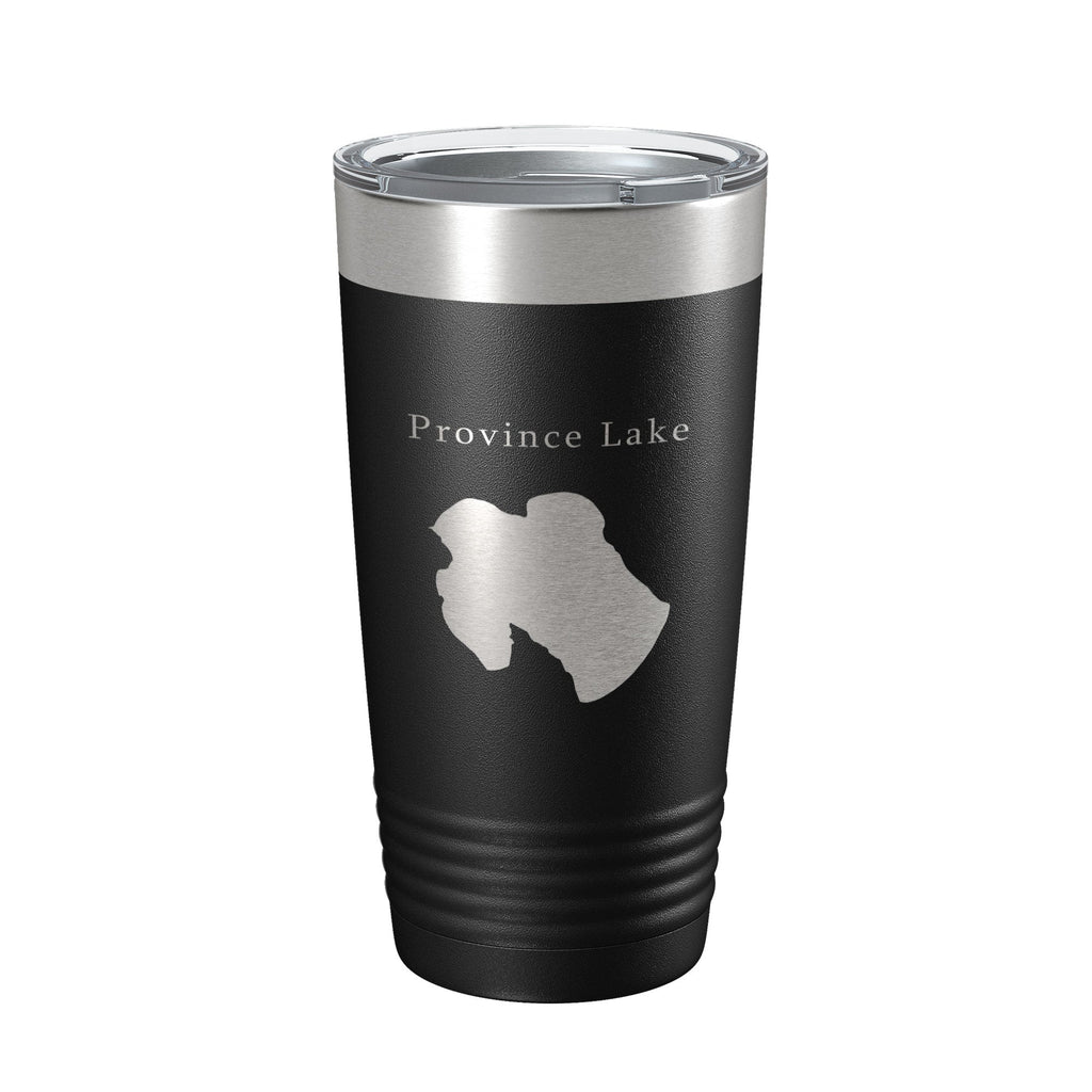 Province Lake Map Tumbler Travel Mug Insulated Laser Engraved Coffee Cup New Hampshire 20 oz