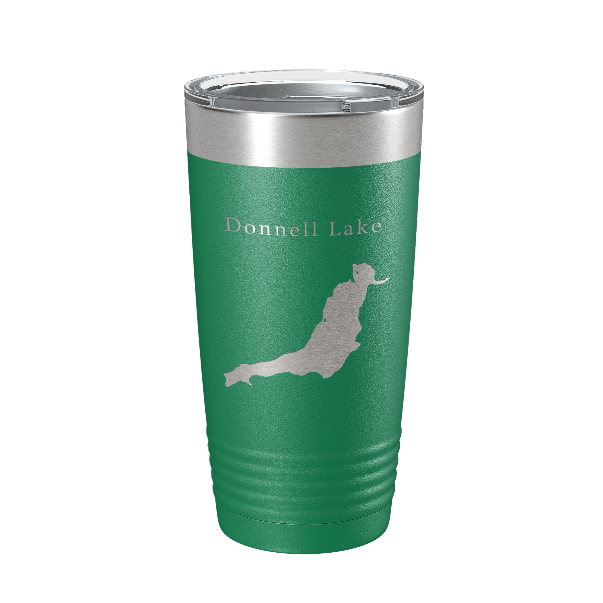Donnell Lake Map Tumbler Travel Mug Insulated Laser Engraved Coffee Cup California 20 oz