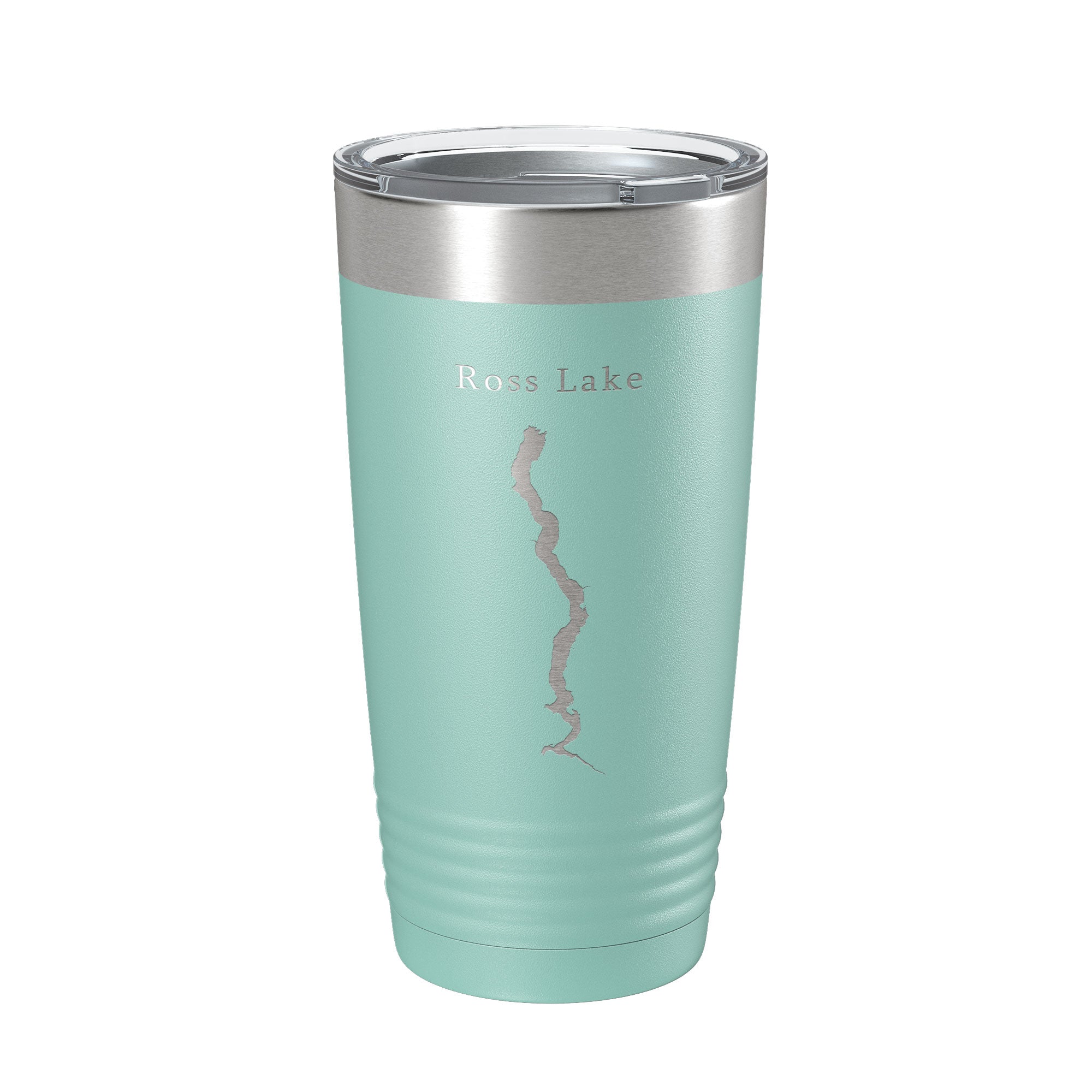 Ross Lake Map Tumbler Travel Mug Insulated Laser Engraved Coffee Cup Washington 20 oz
