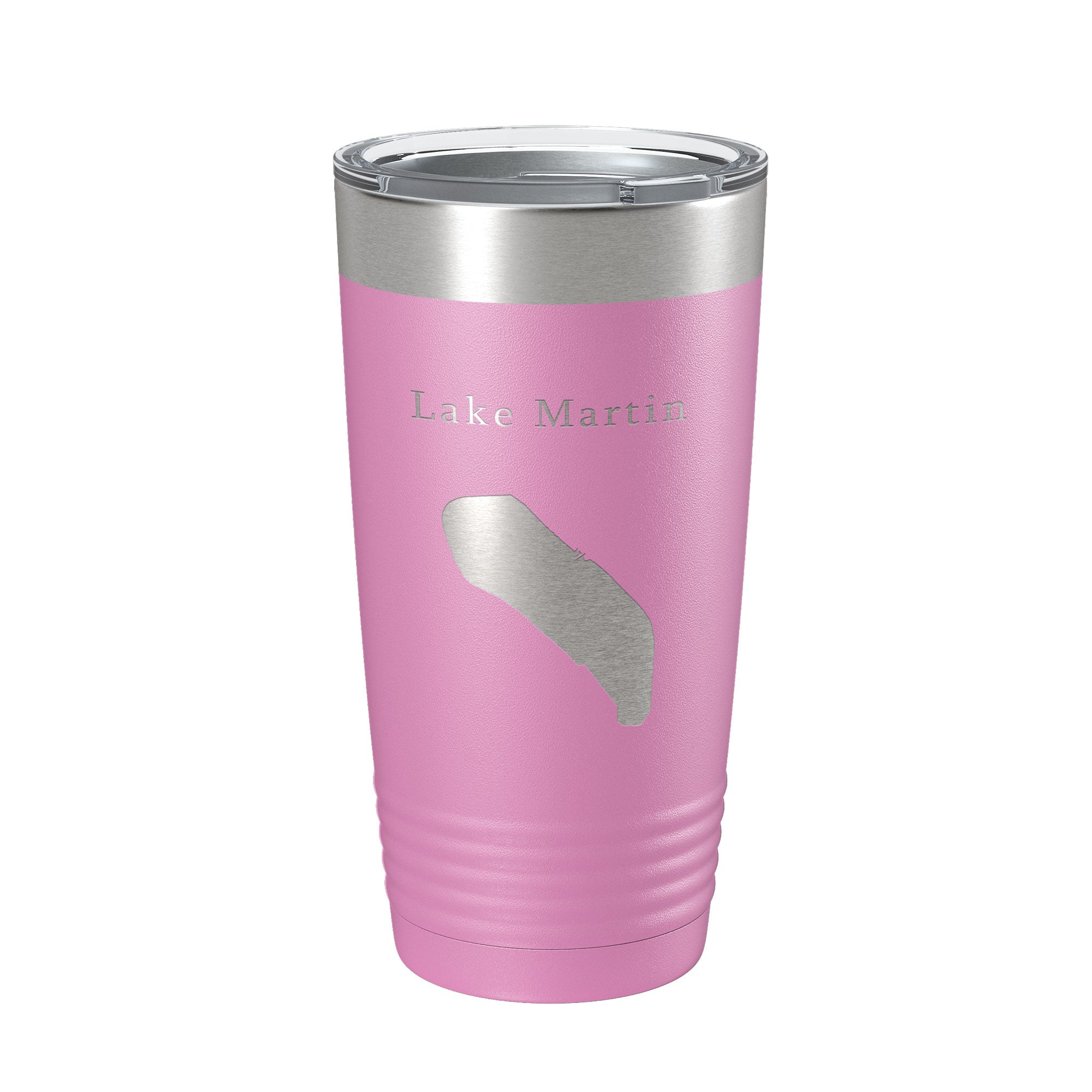 Lake Martin Map Tumbler Travel Mug Insulated Laser Engraved Coffee Cup Louisiana 20 oz
