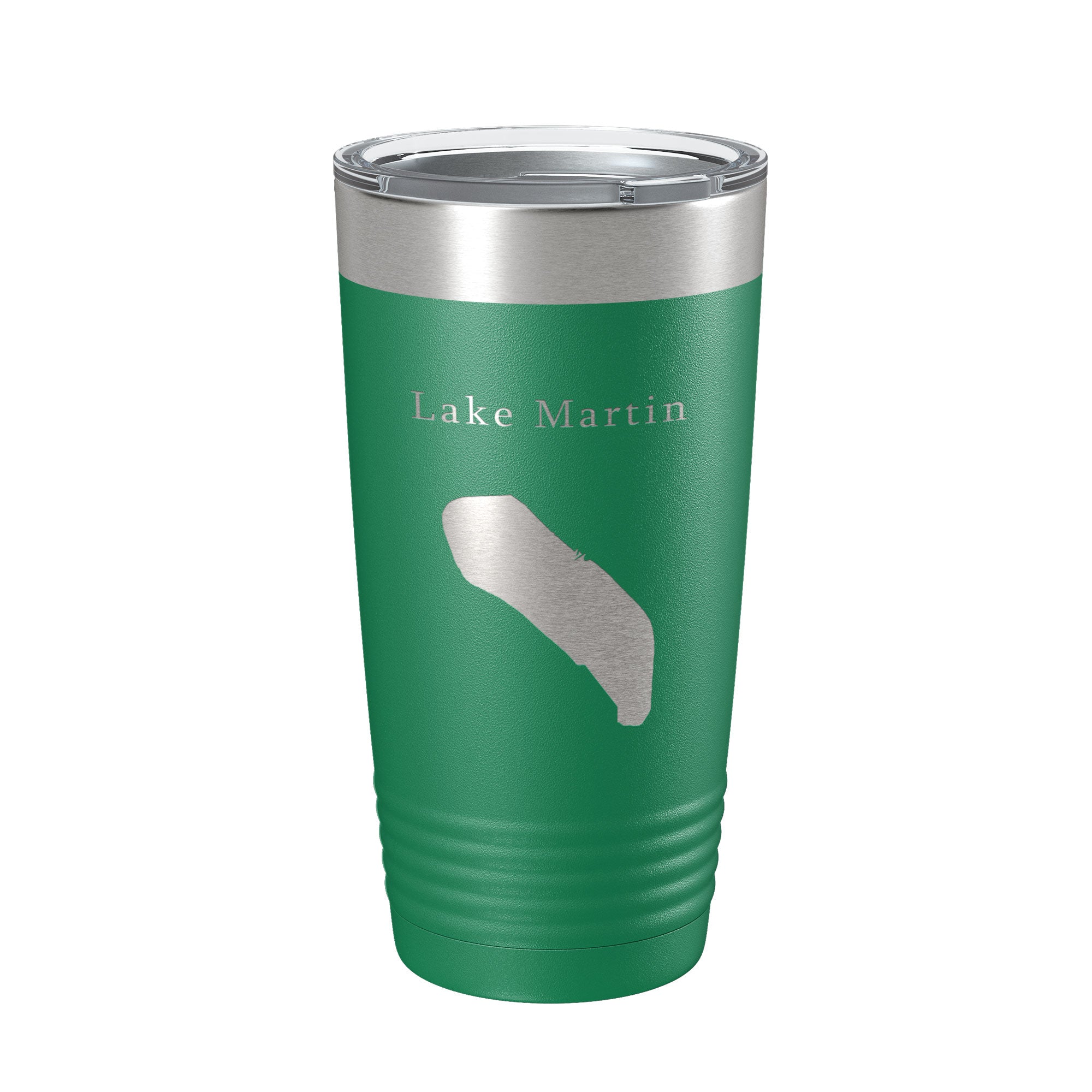 Lake Martin Map Tumbler Travel Mug Insulated Laser Engraved Coffee Cup Louisiana 20 oz