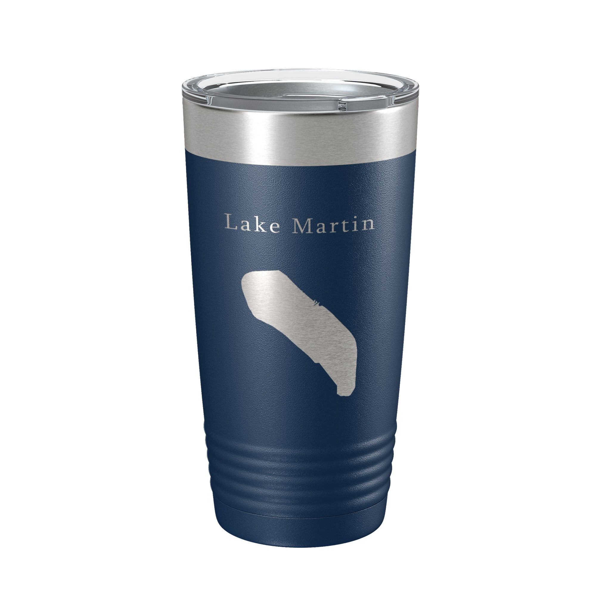 Lake Martin Map Tumbler Travel Mug Insulated Laser Engraved Coffee Cup Louisiana 20 oz