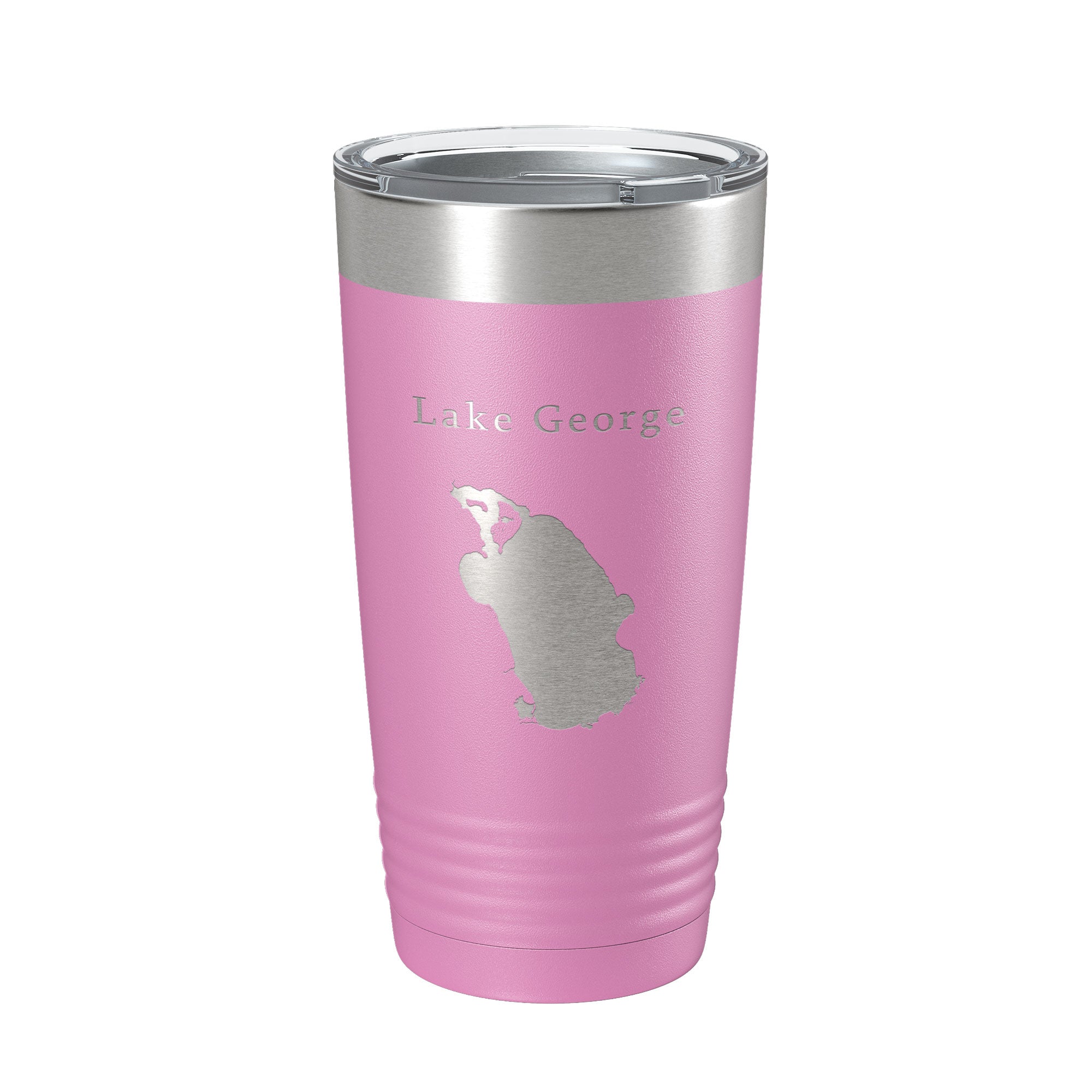 Lake George Map Tumbler Travel Mug Insulated Laser Engraved Coffee Cup Florida 20 oz