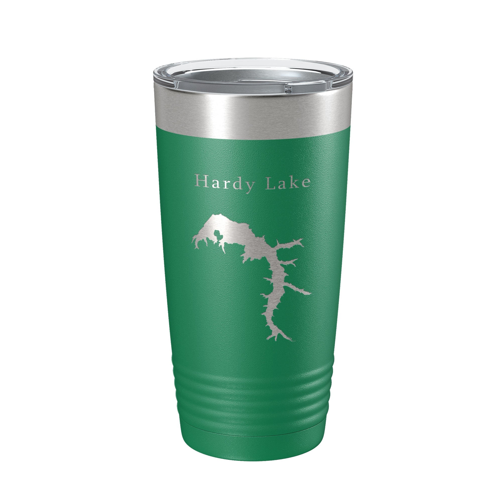 Hardy Lake Map Tumbler Travel Mug Insulated Laser Engraved Coffee Cup Indiana 20 oz