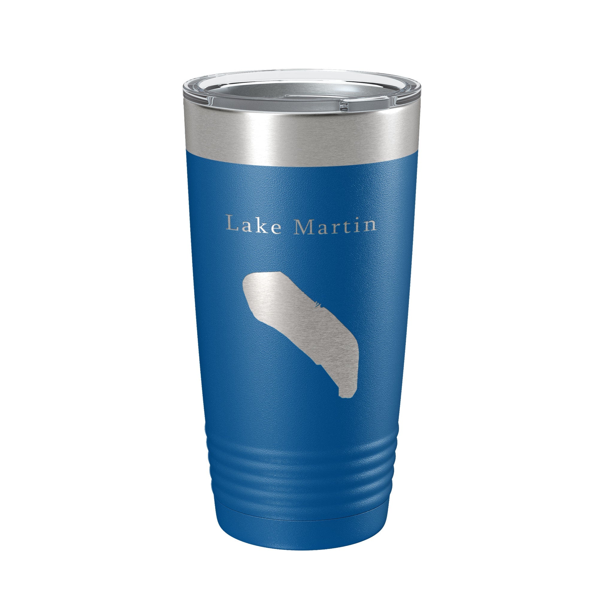 Lake Martin Map Tumbler Travel Mug Insulated Laser Engraved Coffee Cup Louisiana 20 oz