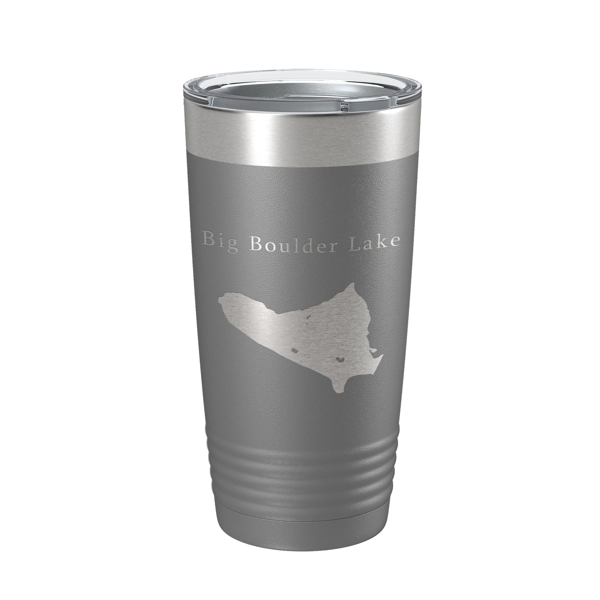 Big Boulder Lake Map Tumbler Travel Mug Insulated Laser Engraved Coffee Cup Pennsylvania 20 oz