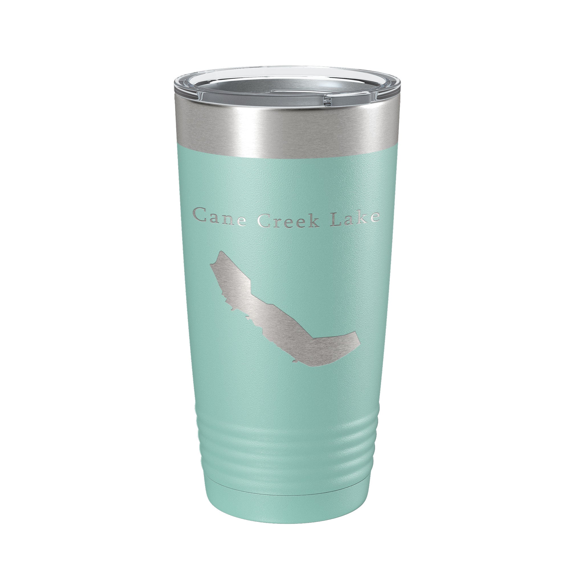 Cane Creek Lake Map Tumbler Travel Mug Insulated Laser Engraved Coffee Cup Arkansas 20 oz
