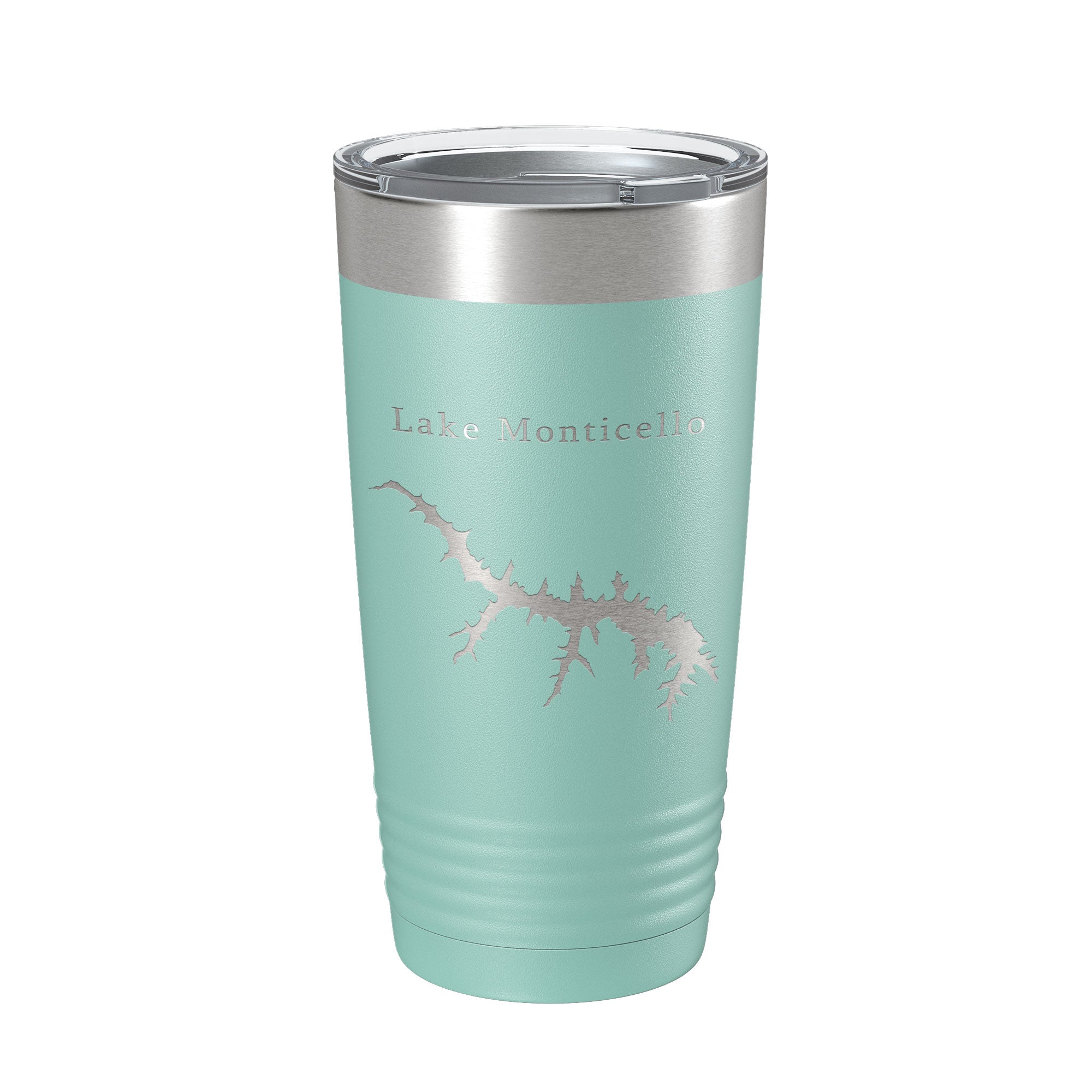 Lake Monticello Map Tumbler Travel Mug Insulated Laser Engraved Coffee Cup Virginia 20 oz