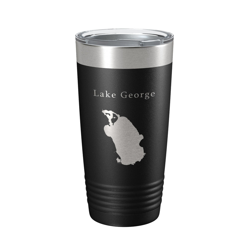 Lake George Map Tumbler Travel Mug Insulated Laser Engraved Coffee Cup Florida 20 oz