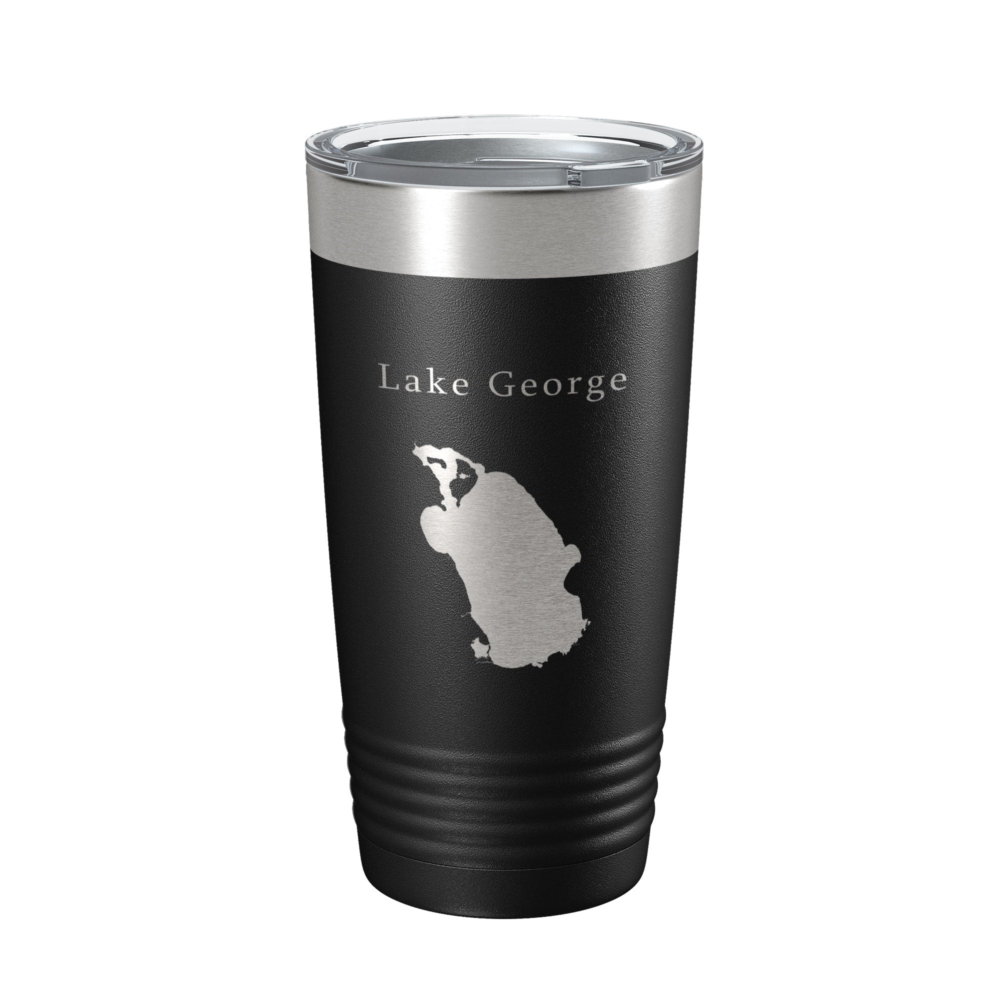Lake George Map Tumbler Travel Mug Insulated Laser Engraved Coffee Cup Florida 20 oz