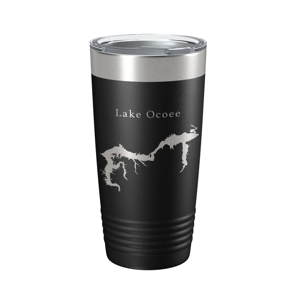 Lake Ocoee Map Tumbler Travel Mug Insulated Laser Engraved Coffee Cup Tennessee 20 oz