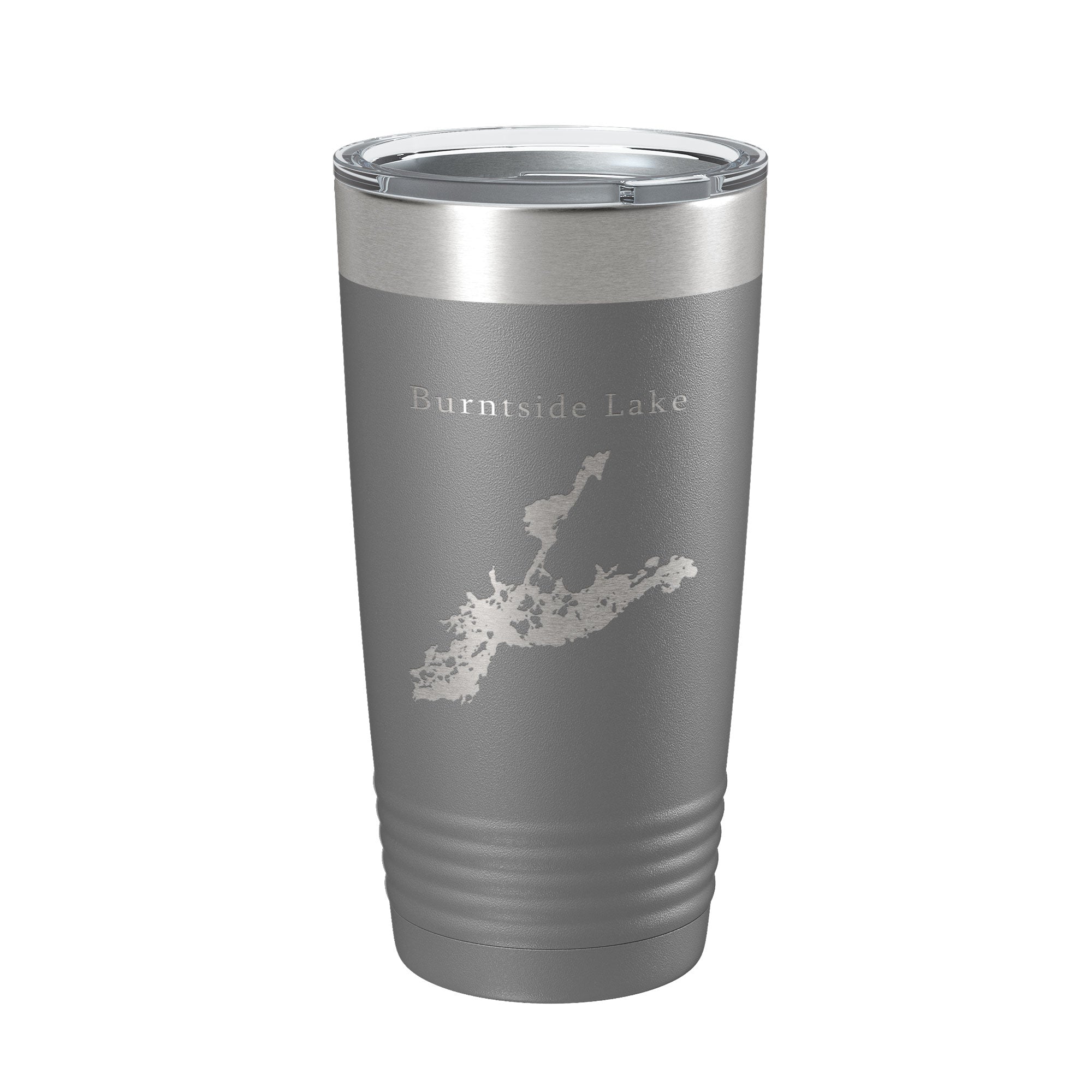 Burntside Lake Map Tumbler Travel Mug Insulated Laser Engraved Coffee Cup Minnesota 20 oz