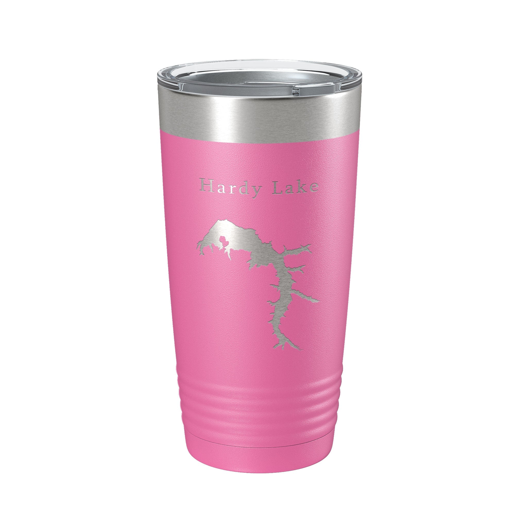 Hardy Lake Map Tumbler Travel Mug Insulated Laser Engraved Coffee Cup Indiana 20 oz