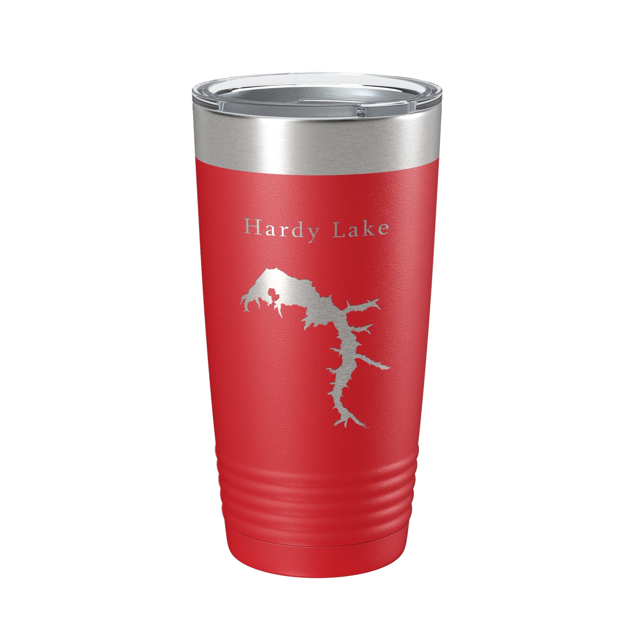 Hardy Lake Map Tumbler Travel Mug Insulated Laser Engraved Coffee Cup Indiana 20 oz