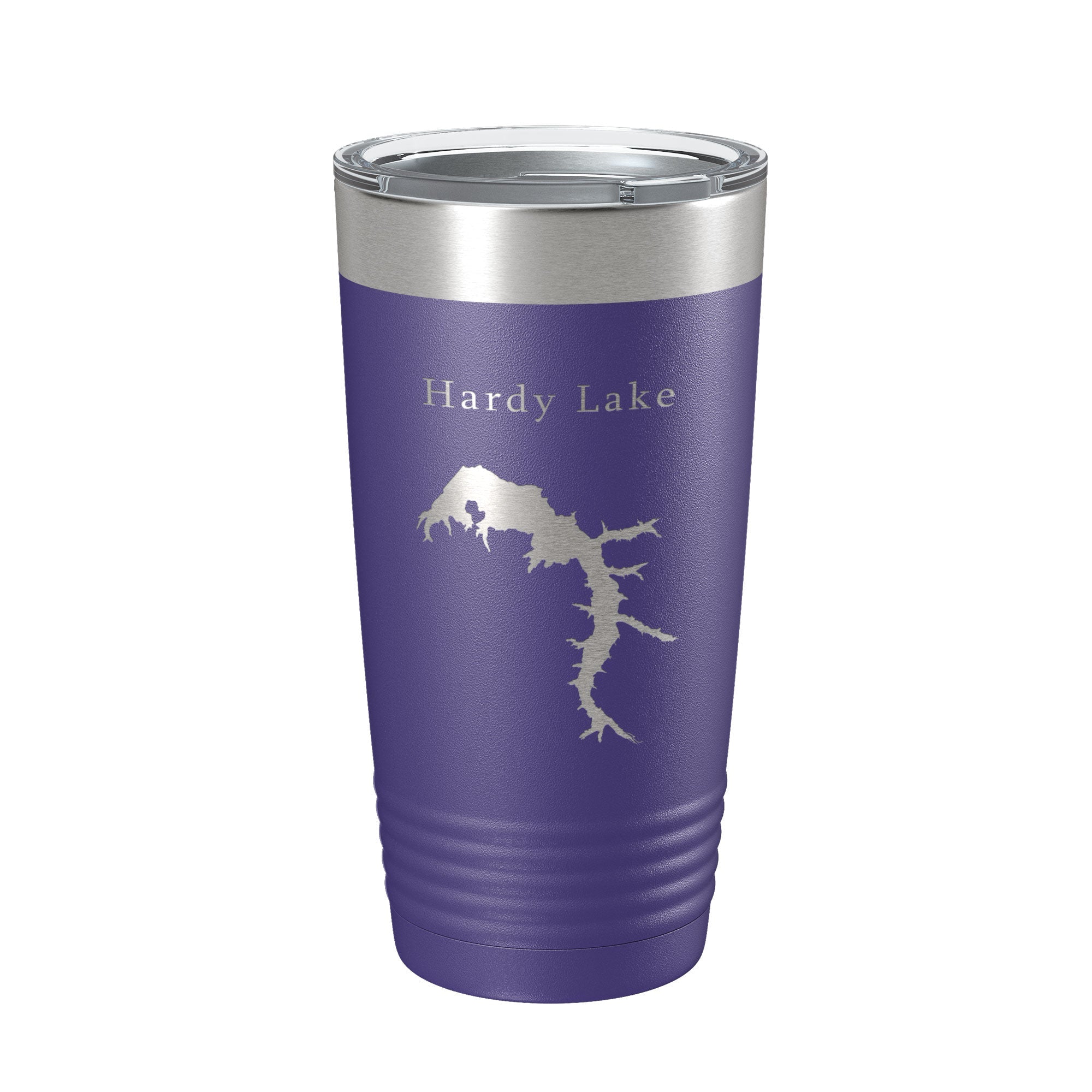Hardy Lake Map Tumbler Travel Mug Insulated Laser Engraved Coffee Cup Indiana 20 oz