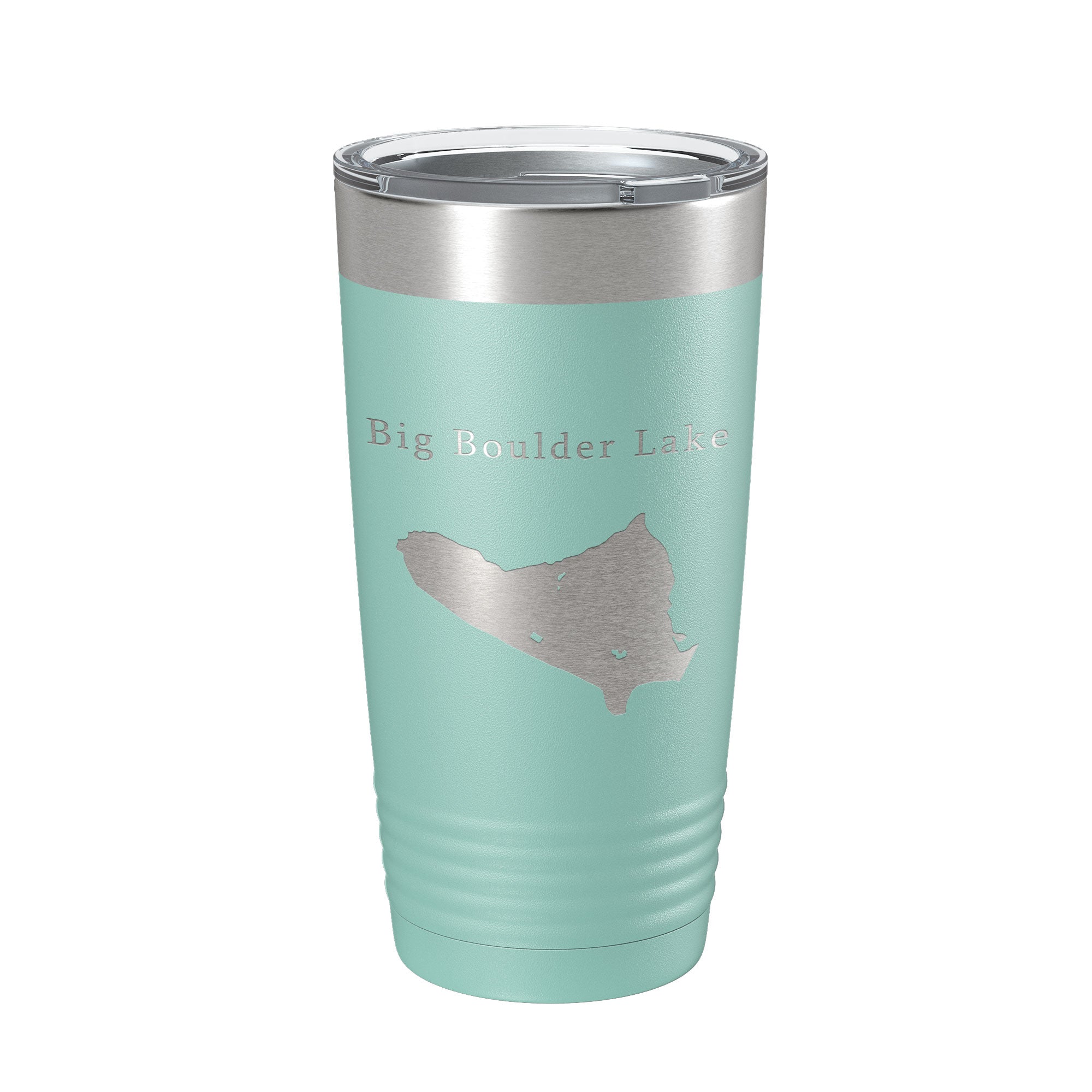 Big Boulder Lake Map Tumbler Travel Mug Insulated Laser Engraved Coffee Cup Pennsylvania 20 oz