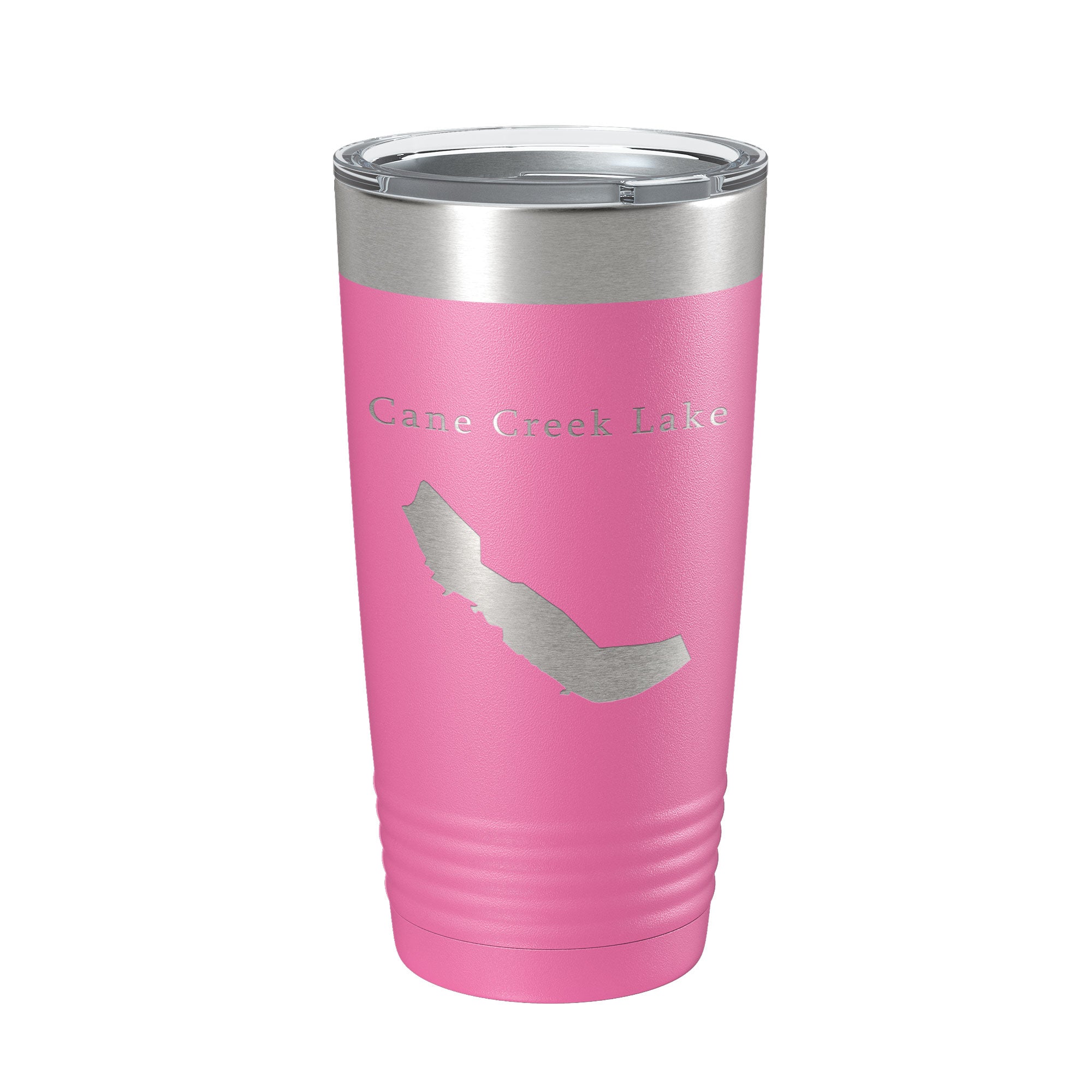 Cane Creek Lake Map Tumbler Travel Mug Insulated Laser Engraved Coffee Cup Arkansas 20 oz