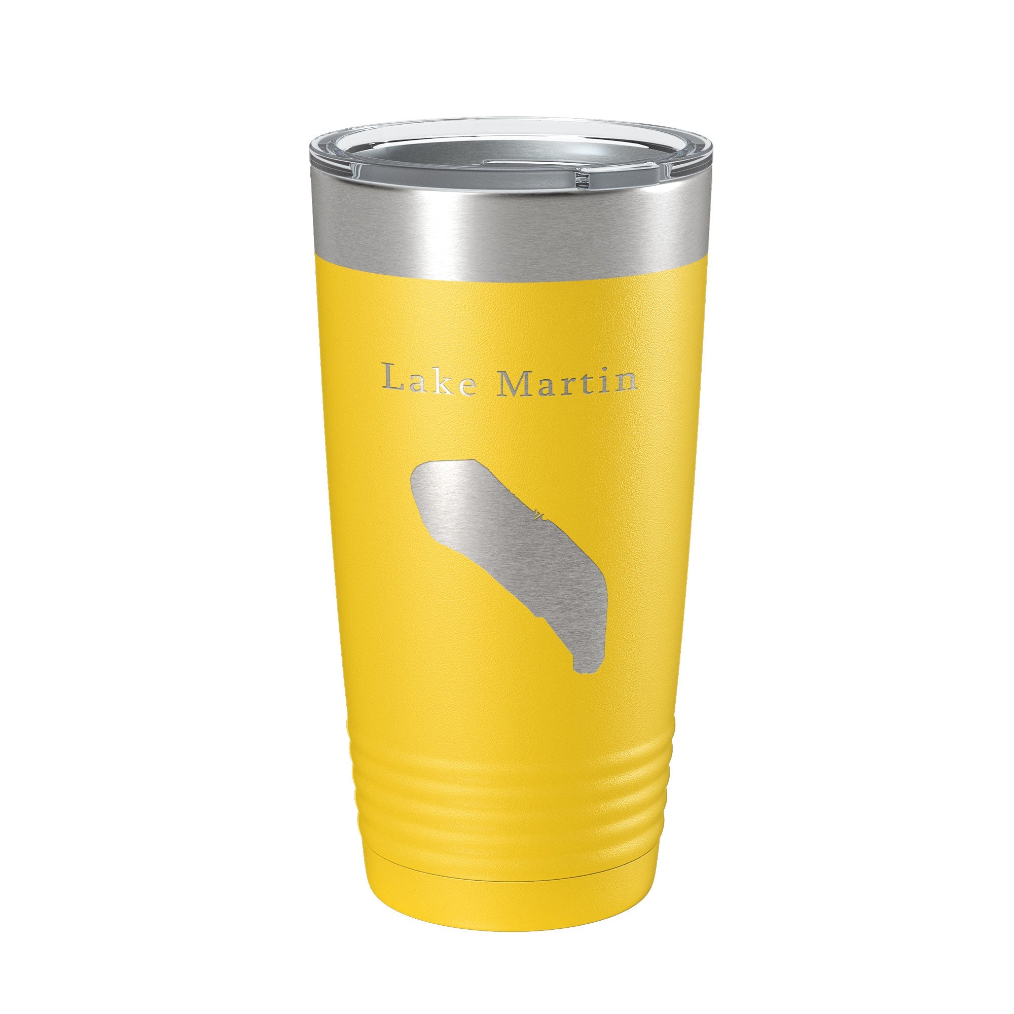 Lake Martin Map Tumbler Travel Mug Insulated Laser Engraved Coffee Cup Louisiana 20 oz