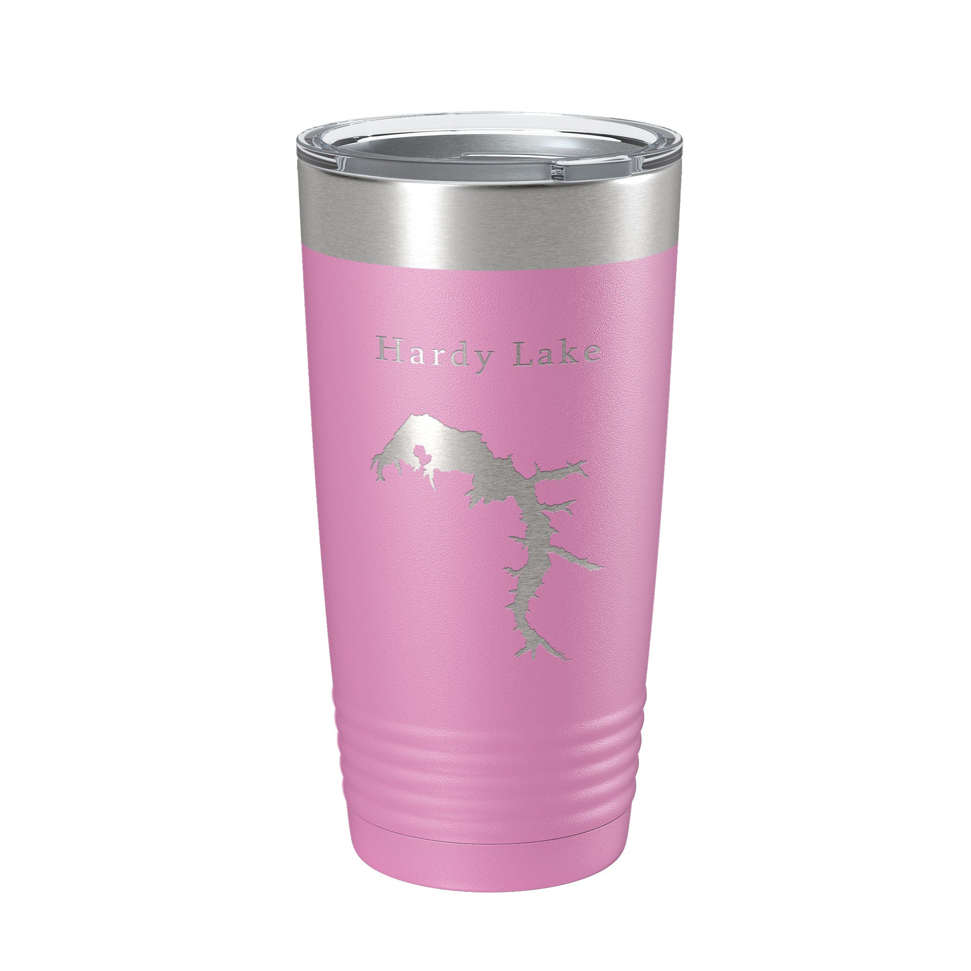 Hardy Lake Map Tumbler Travel Mug Insulated Laser Engraved Coffee Cup Indiana 20 oz