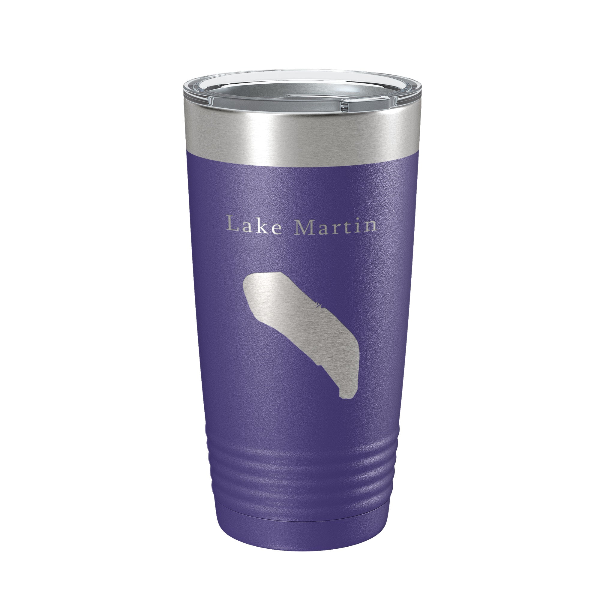 Lake Martin Map Tumbler Travel Mug Insulated Laser Engraved Coffee Cup Louisiana 20 oz