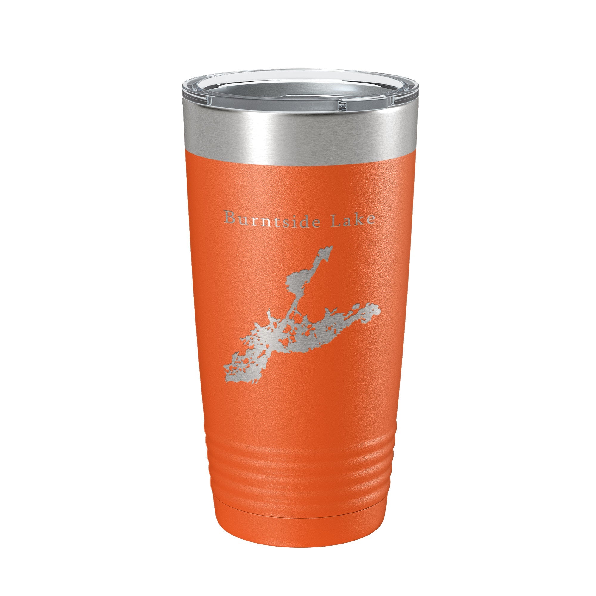 Burntside Lake Map Tumbler Travel Mug Insulated Laser Engraved Coffee Cup Minnesota 20 oz
