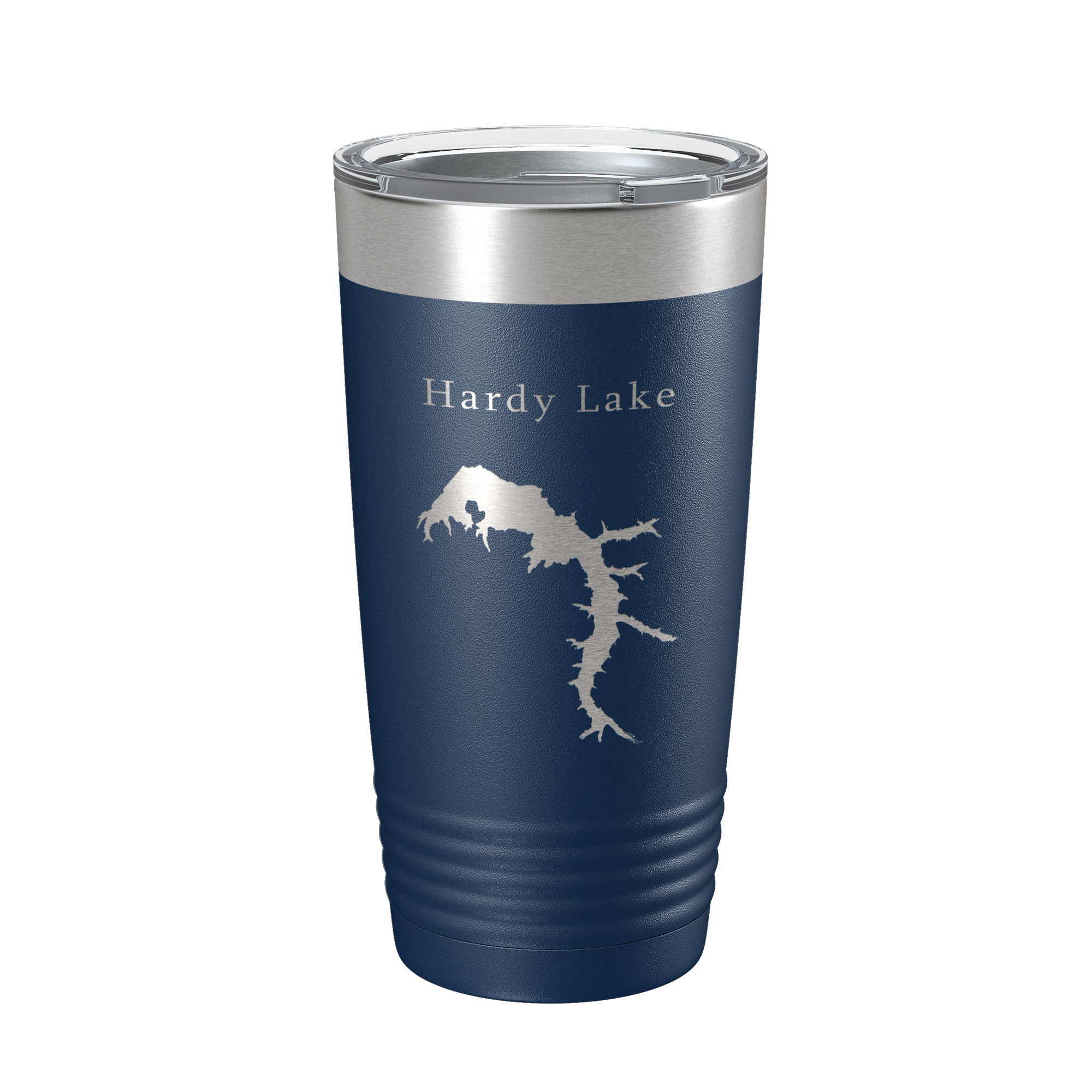 Hardy Lake Map Tumbler Travel Mug Insulated Laser Engraved Coffee Cup Indiana 20 oz