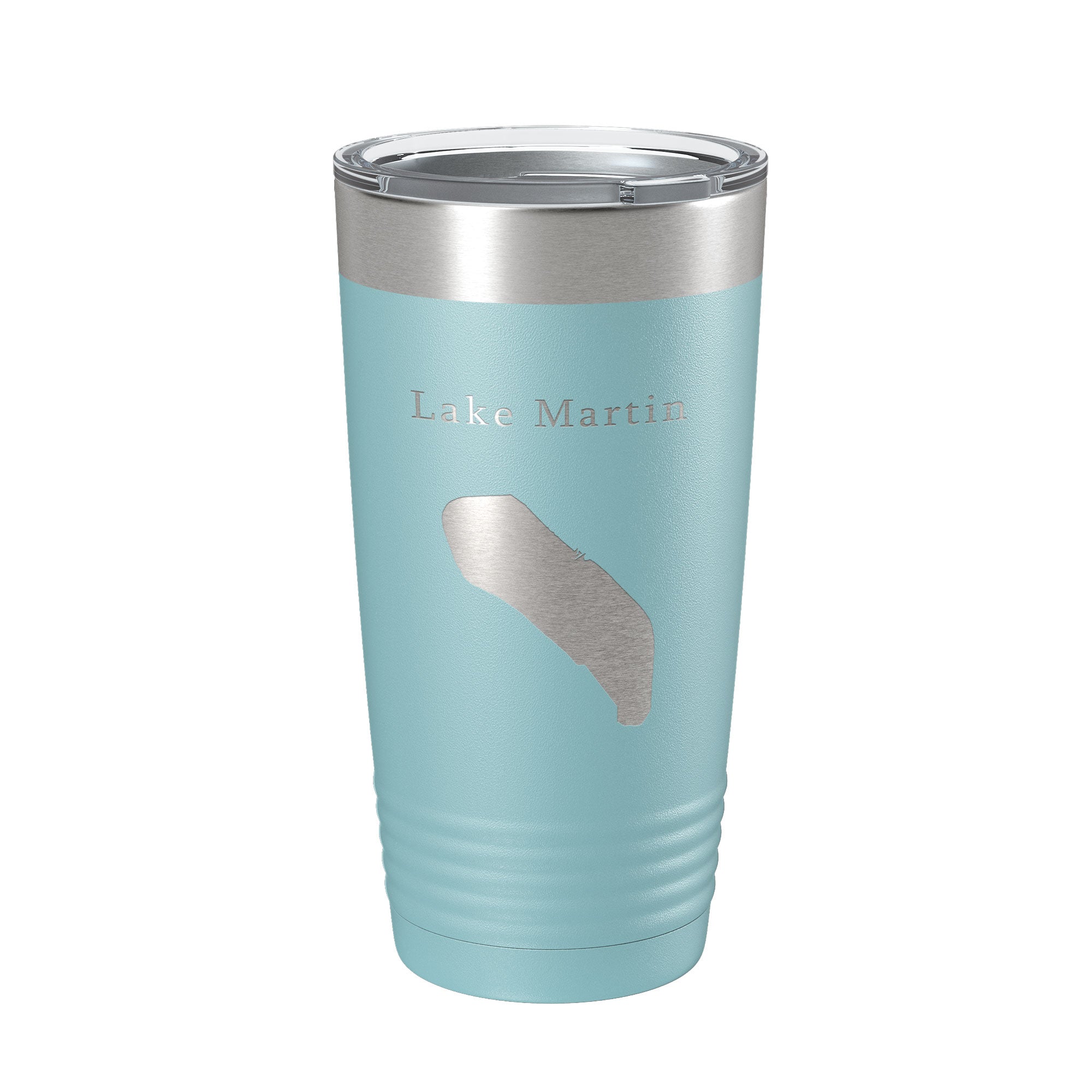 Lake Martin Map Tumbler Travel Mug Insulated Laser Engraved Coffee Cup Louisiana 20 oz