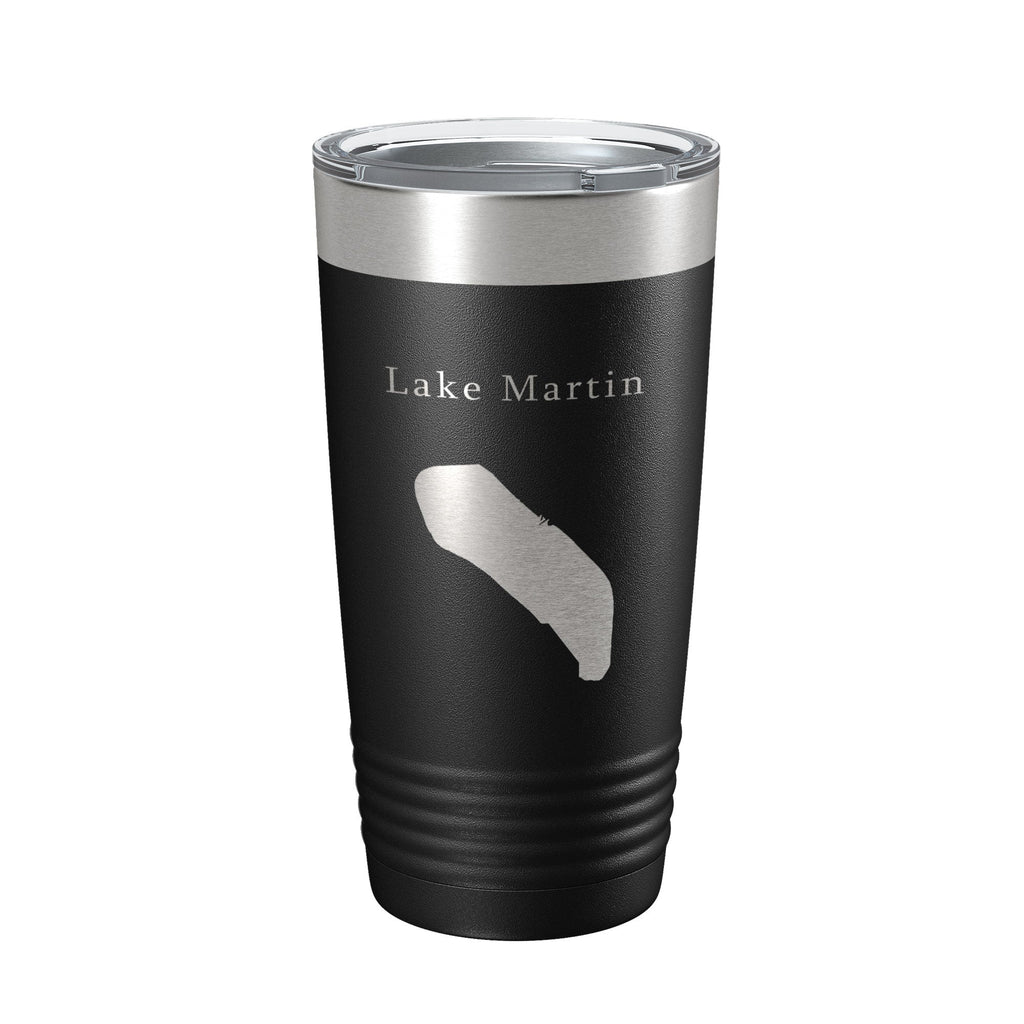 Lake Martin Map Tumbler Travel Mug Insulated Laser Engraved Coffee Cup Louisiana 20 oz
