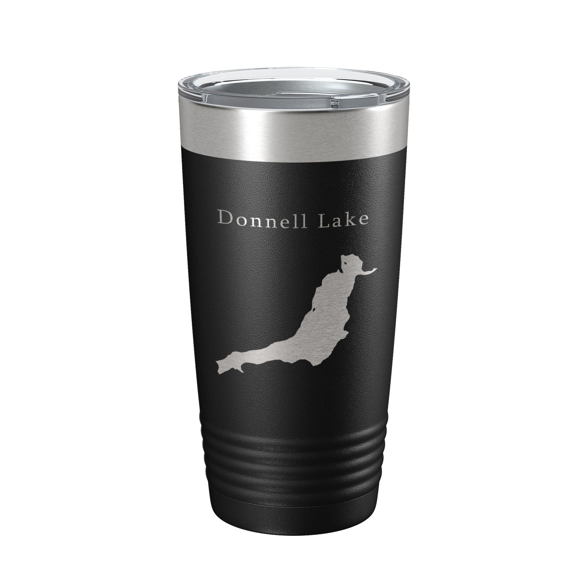 Donnell Lake Map Tumbler Travel Mug Insulated Laser Engraved Coffee Cup California 20 oz