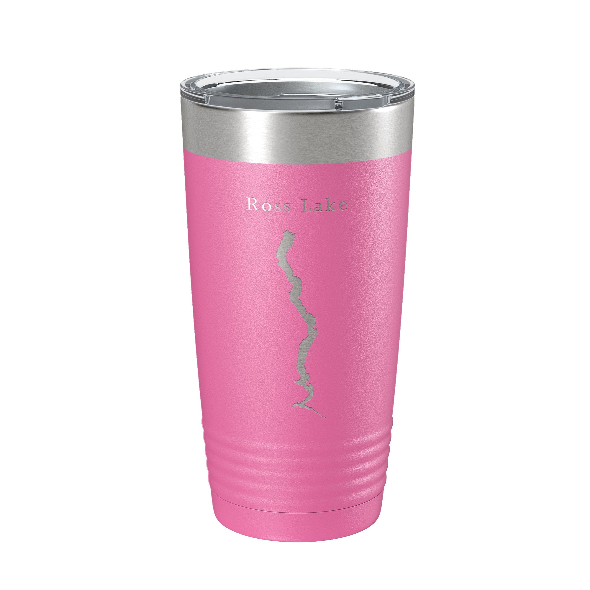 Ross Lake Map Tumbler Travel Mug Insulated Laser Engraved Coffee Cup Washington 20 oz
