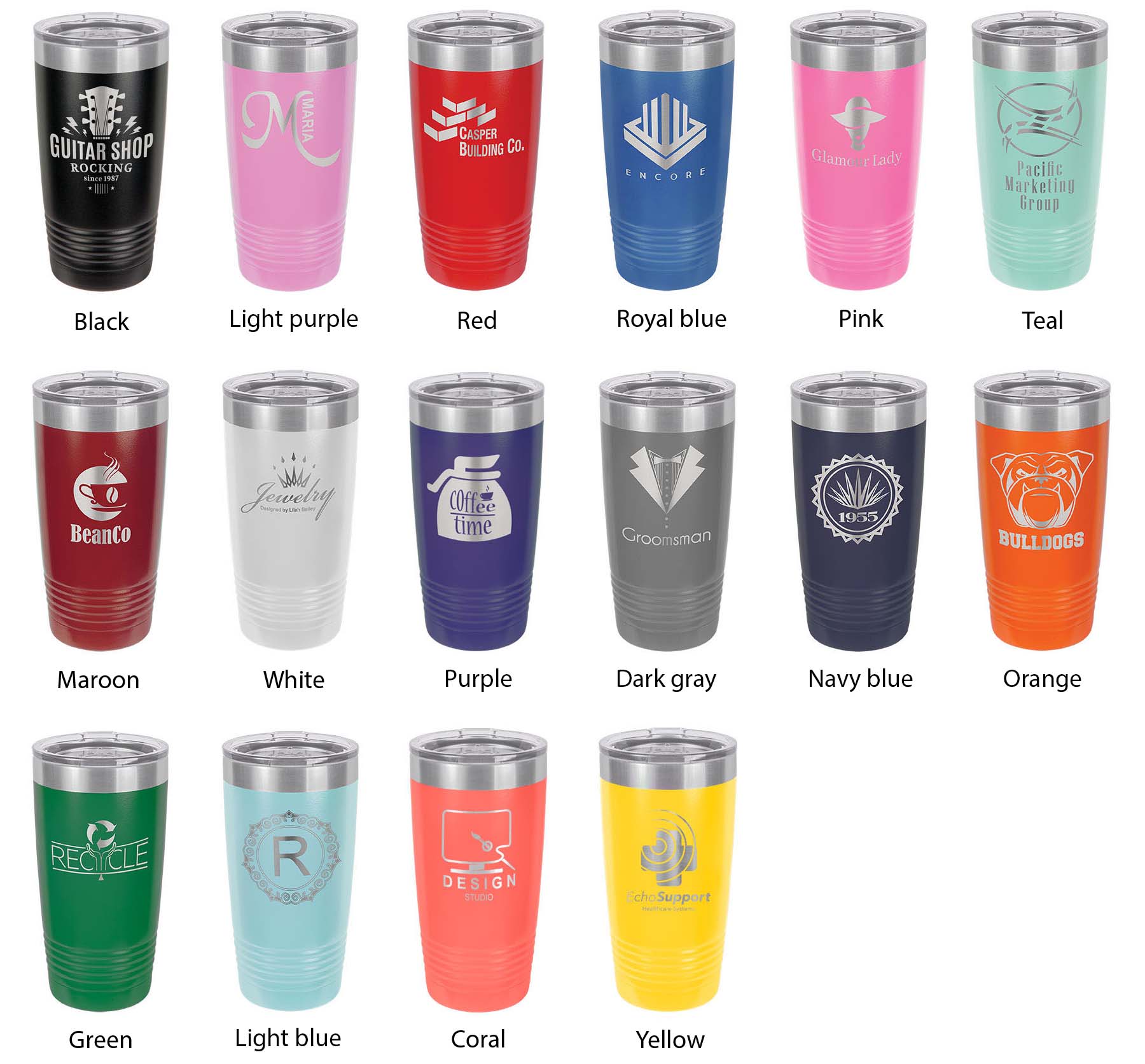 Angel Lake Map Tumbler Travel Mug Insulated Laser Engraved Coffee Cup Nevada 20 oz