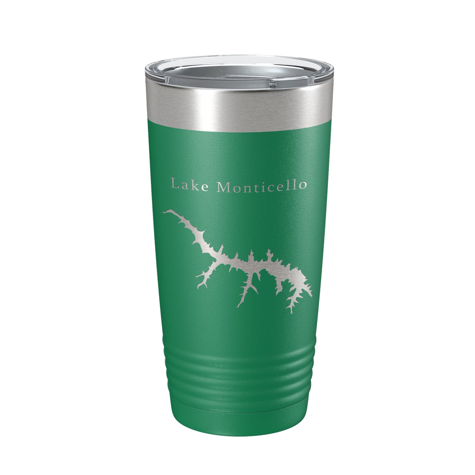Lake Monticello Map Tumbler Travel Mug Insulated Laser Engraved Coffee Cup Virginia 20 oz