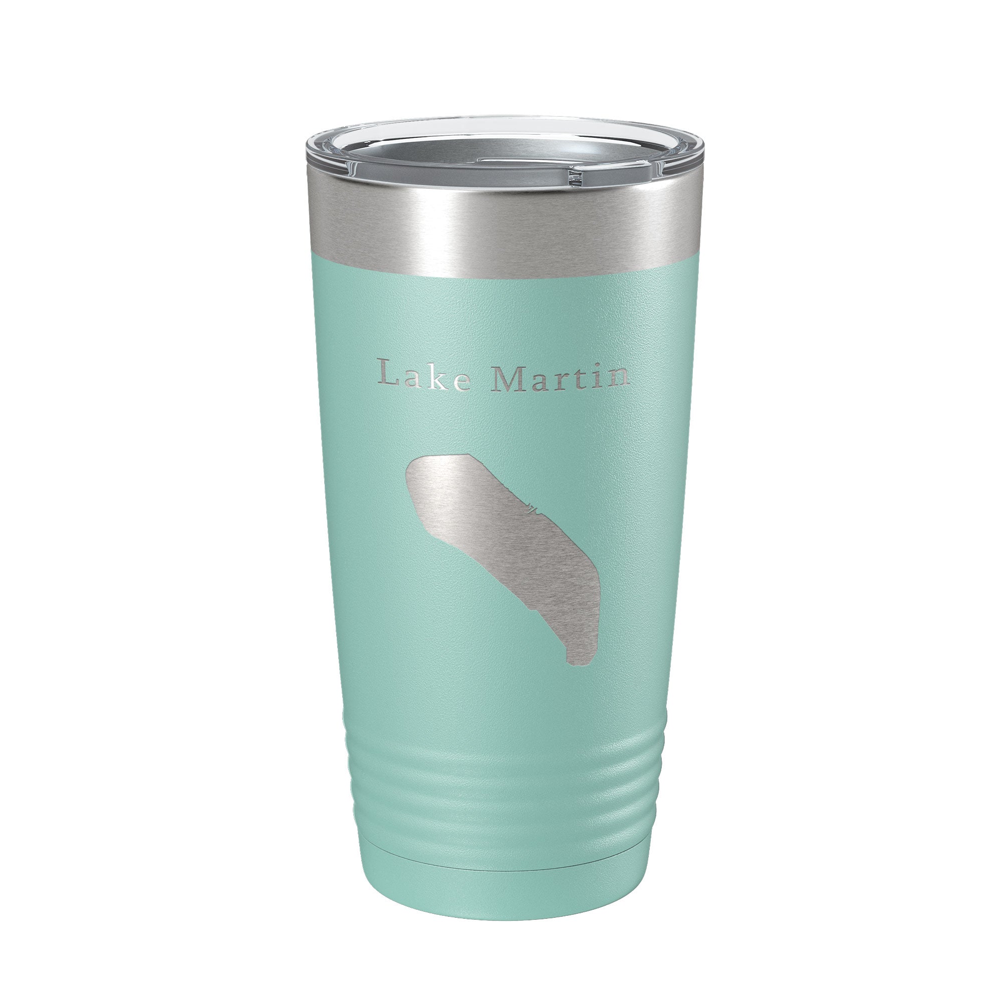 Lake Martin Map Tumbler Travel Mug Insulated Laser Engraved Coffee Cup Louisiana 20 oz
