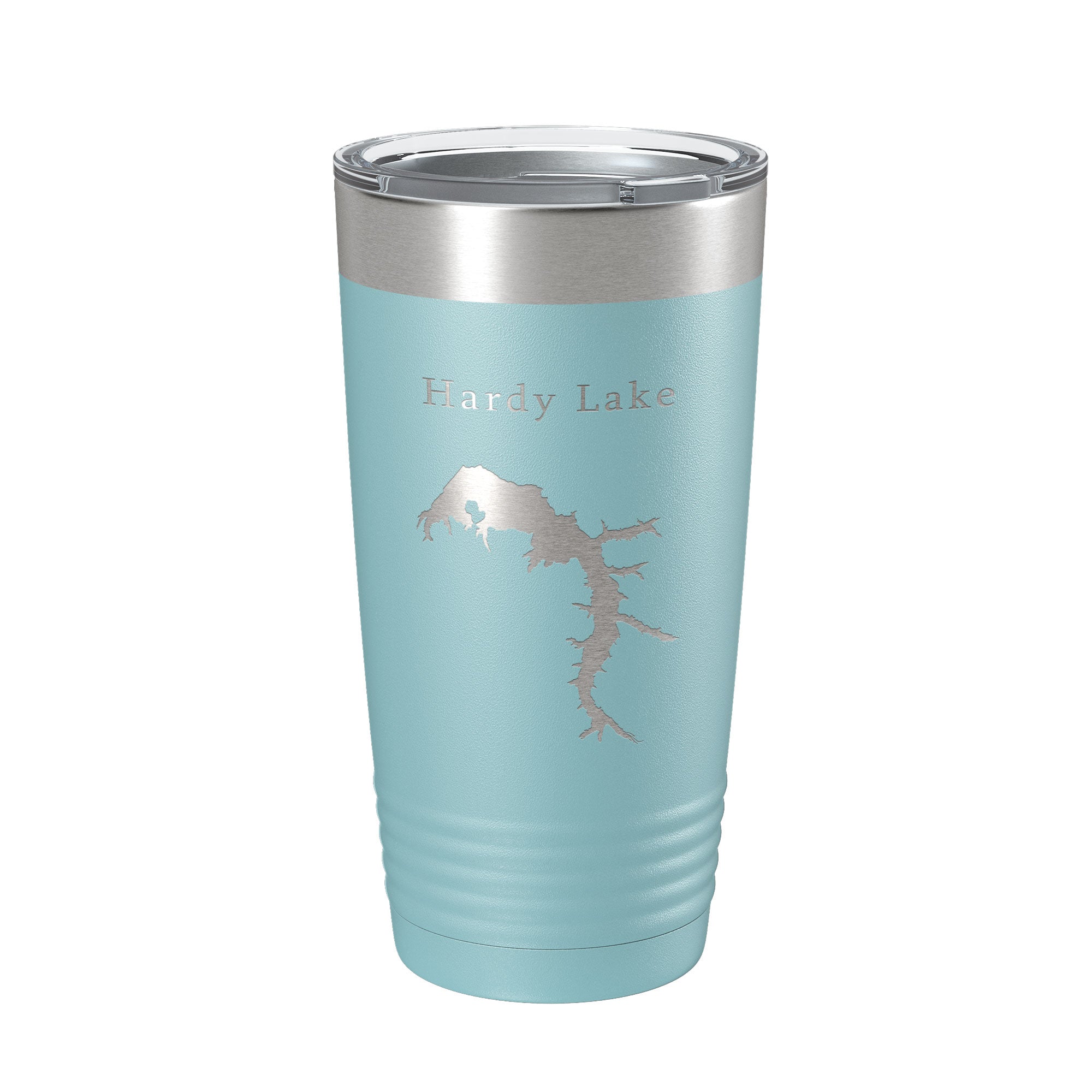 Hardy Lake Map Tumbler Travel Mug Insulated Laser Engraved Coffee Cup Indiana 20 oz
